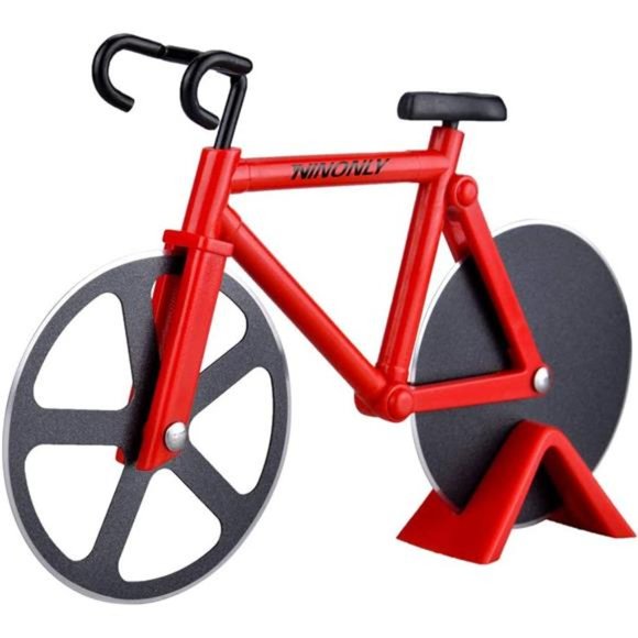Other - Bicycle Pizza Cutter Wheel, Non-stick Dual Cutting Wheels Pizza Cuter